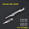 NEW NO11 Replaceable Blades Scalpel Folding Knife Quick Open Bottle Opener Keychain EDC Folding Knife 10 Blade Free Useful Tool