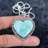 Amazonite Gemstone Handmade 925 Sterling Silver Jewelry Pendant 1.89" M-2955