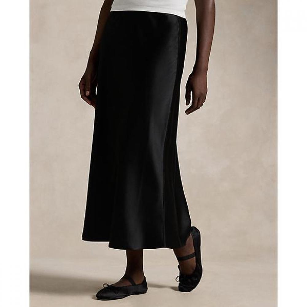 Polo Ralph Lauren Women Double Face Satin Skirt Wmposktnds20044001