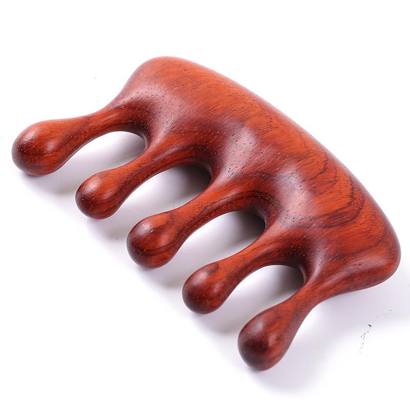 Hair Massage 8 Types Comb 5 Teeth Natural Ebony Comb Head  Handmade Anti Static Comb Meridian Massage ToolFor Massage & Scraping