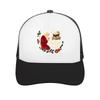 Kneeling Santa Nativity Faith Christ Mesh Baseball Cap Casual Hat Outdoor  For Womens Unisex FeUnisex