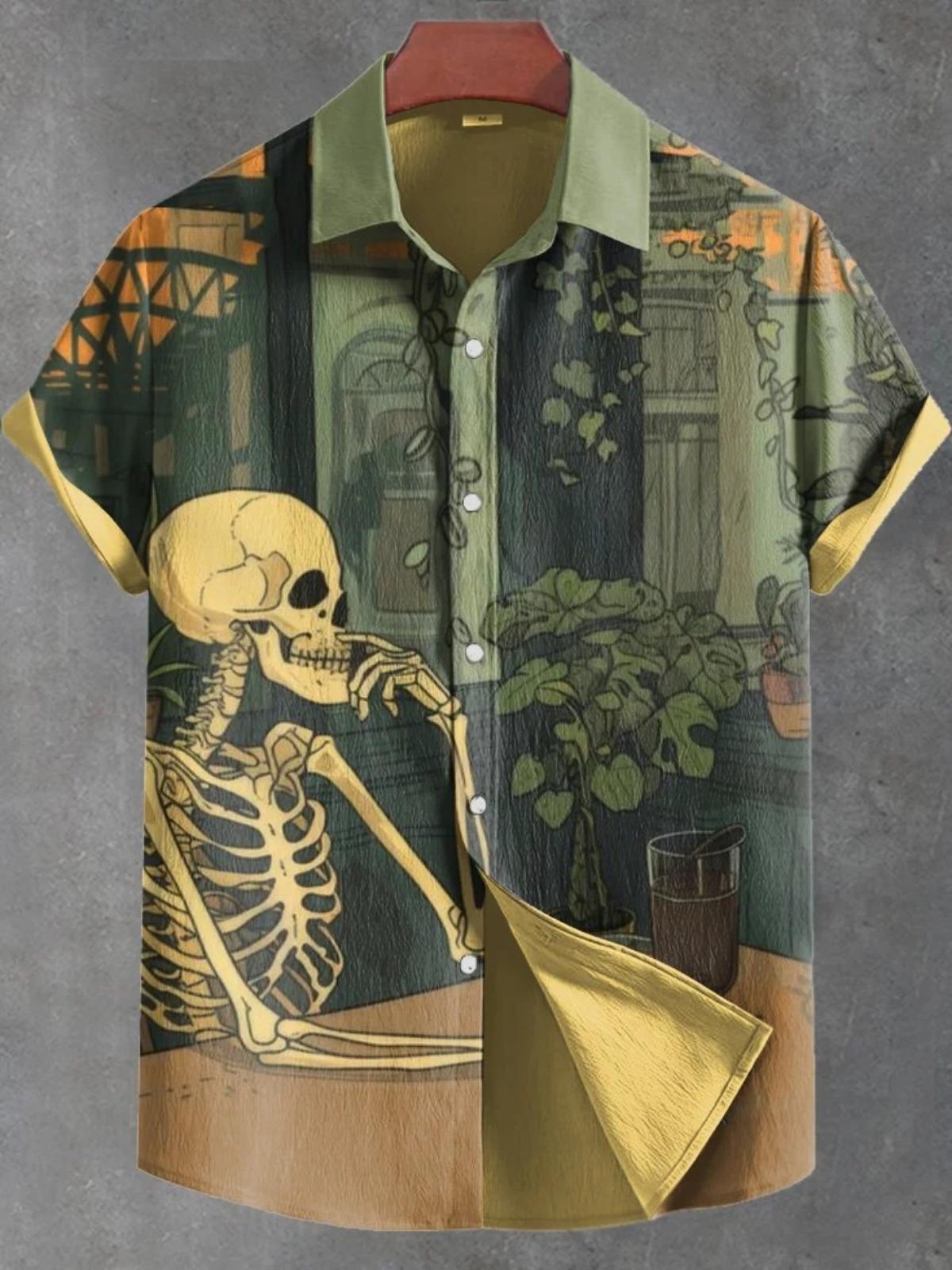 

Fashion Men s Shirt 3D Print Short Sleeved Button Down Lapel Shirt For Summer Oversized Tops Casual Shirts For Men 5XL