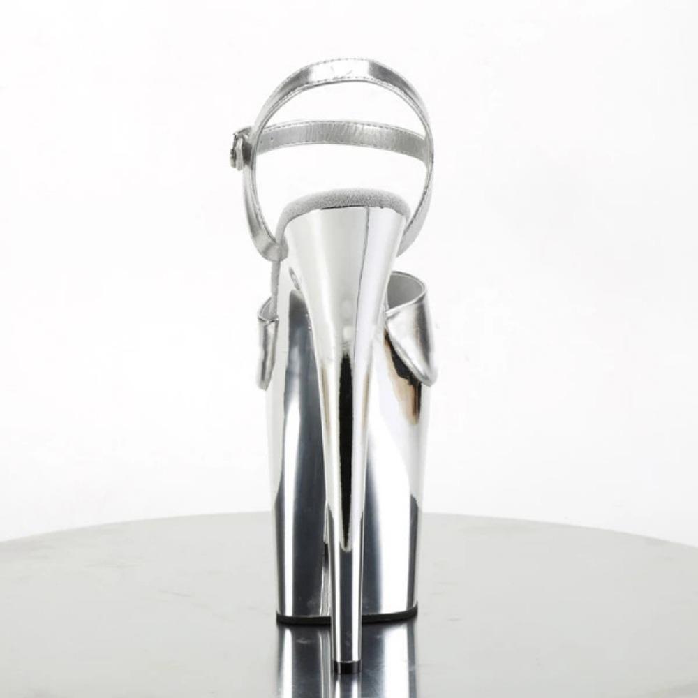 Sexy Women Pole Dance Shoes Pumps Party Club Platform High-heeled 20cm Shoes Peep Toe Sandals Plus Size