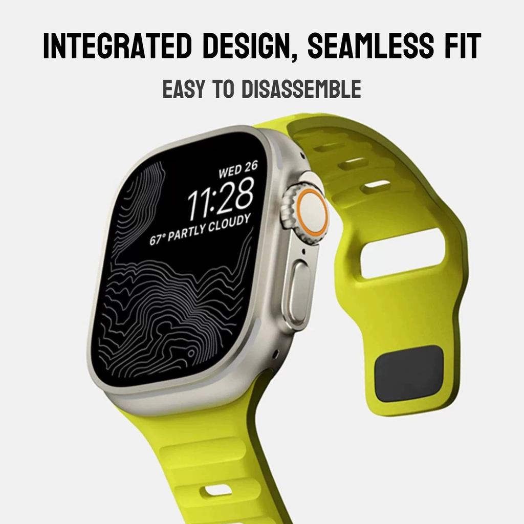 Silikonový řemínek pro Apple Watch Band ultra 2 49mm correa Náramek pro iwatch 9 8 7 6 5 SE 4 3 2 1 44 mm 40 mm 41 mm 45 mm 38 mm 42 mm řemínek k hodinkám