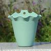 Vibrant Plastic Hanging Planter For Garden Or Balcony Wall Flower Pot Decoration