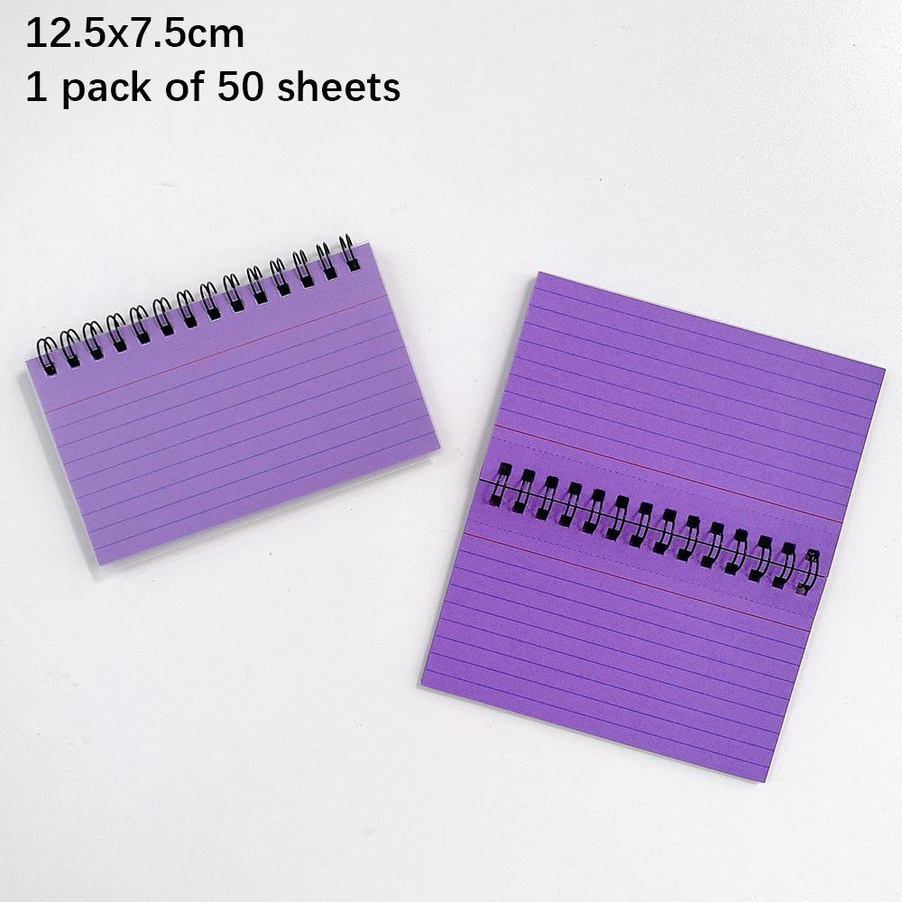 Index Cards with Ring 3x5 Inches 50-250 Sheets Notecards Spiral Flash Cards for Studying Nursing School Office Taking to Do List