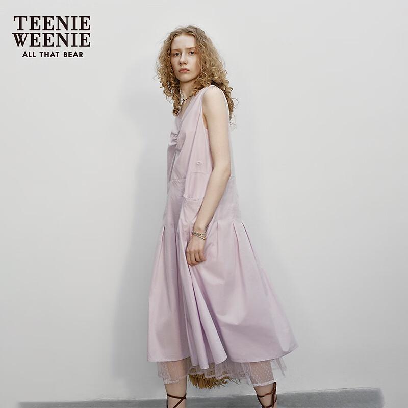 Teenie Weenie Women's Bear Print V-Neck Long Dress