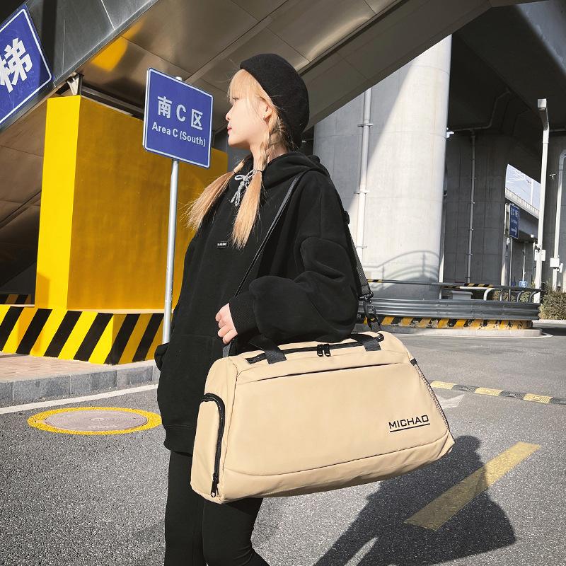 New fashion portable travel bag large capacity lightweight short-distance duffel bag storage messenger bag sports fitness bag
