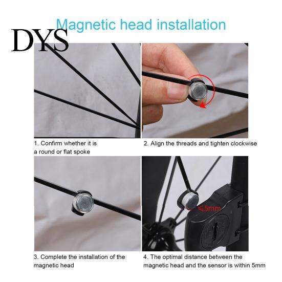 Universal Computer Magnet Speedometer Spoke Ultralight Wear Resistant High Strength Simple Installation Multipurpose Bicycle Replacement Bike Supplies