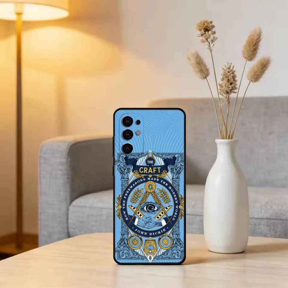 F-Freemasonry S-Symbol Phone Case For Samsung S25,S24,S21,S22,S23,S30,Ultra,S20,Plus,Fe,Soft Silicone Black Cover
