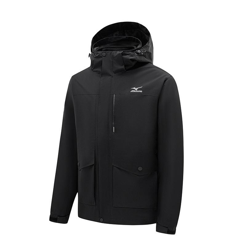 Mizuno Waterproof, Windproof, Breathable, Thermal, Water Repellent, Cold Resistant, Rainproof Windbreaker Jacket Men s A2CE2A09 XL