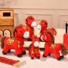 Pony Year Of The Horse Plush Toy With Pp Cotton Fill For New Year Gifts