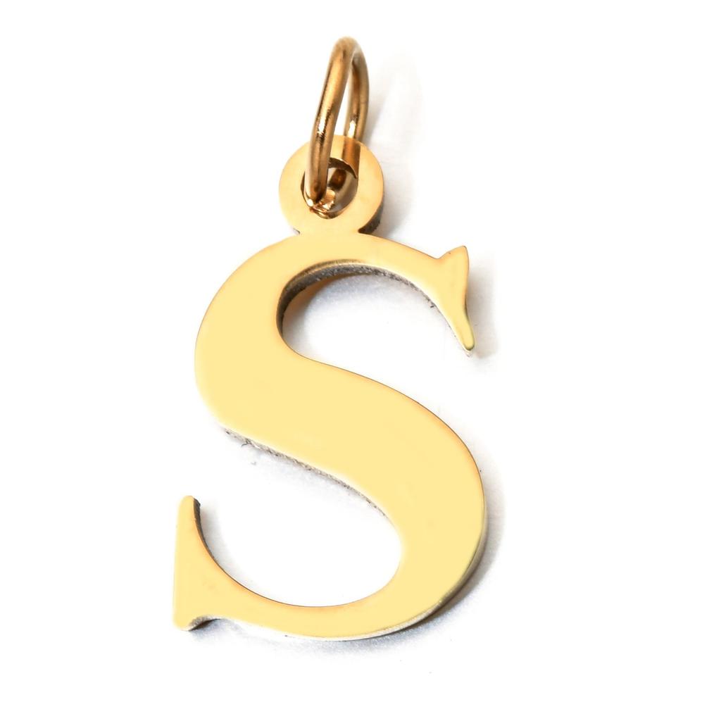 Handmade Stainless Steel English Letter Pendant - Non-Fading Charm