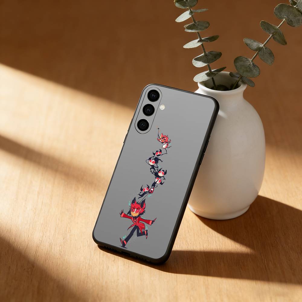 H-Hazbin Hotel Phone Case For Samsung Galaxy A91,80,73,72 ,71,53,52,32 ,31,22,21s,20,Soft Black Case