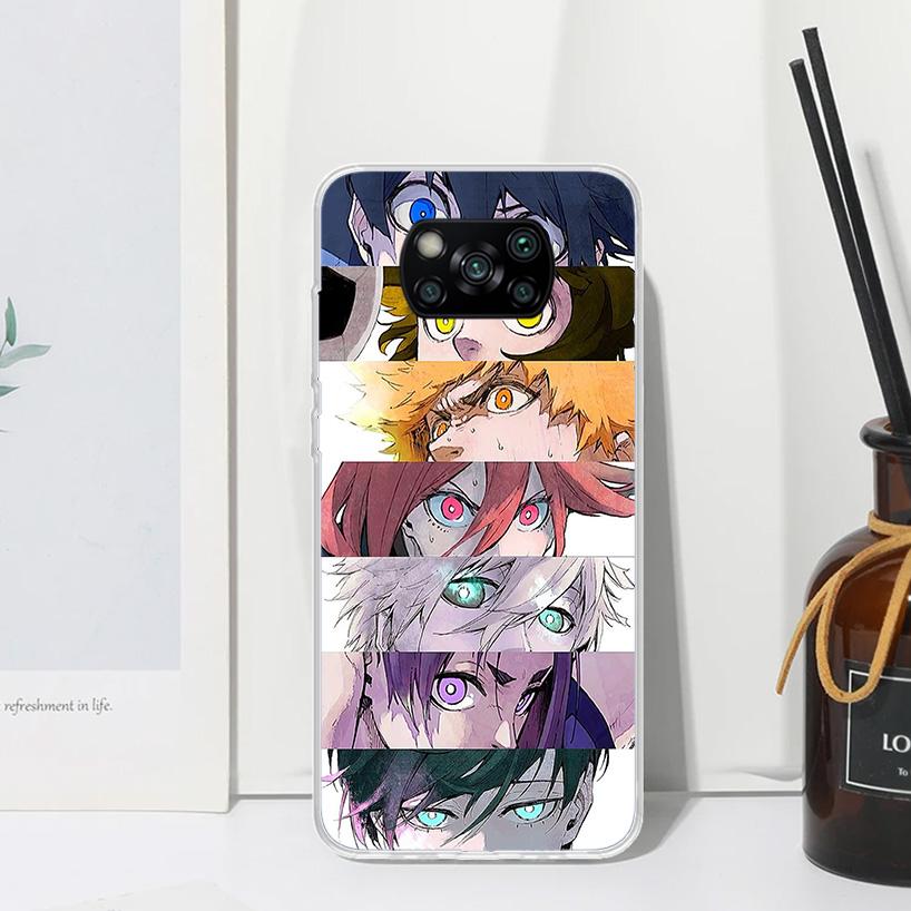 Blue Lock Isagi Yoichi Phone Case For Xiaomi Poco X7 X6 X5 M7 M8 Pro F7 Ultra Redmi 15C 15 13C 13 12C 12 10 10C 10A Art Fundas P