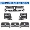 LHD RHD Car Front Central Left Right Rear Air Conditioner AC Vent Grille Outlet Panel Trim For BMW X5 X6 E70 E71 E72 2007-2014
