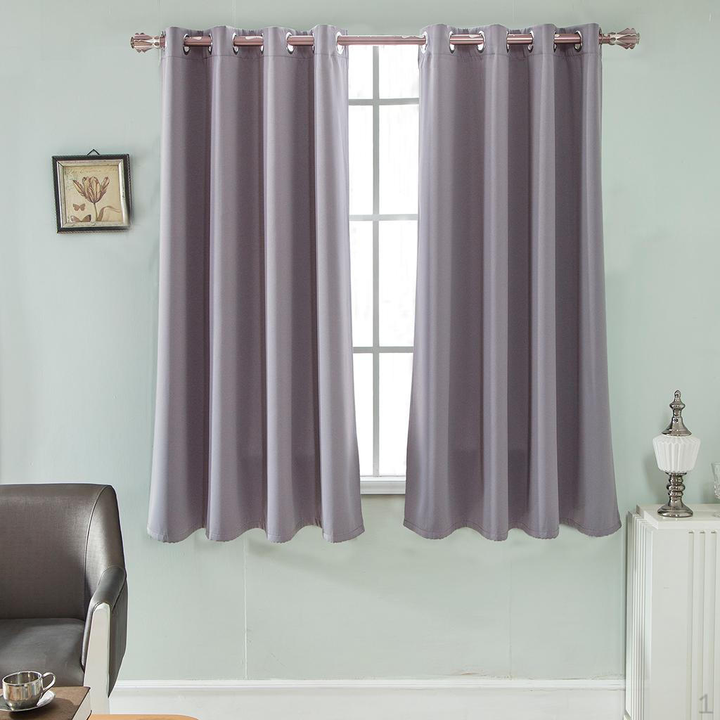 

1 Панельный полиэстеровый затемняющий занавес для комнаты, занавески для приватности Gray 42x63inch