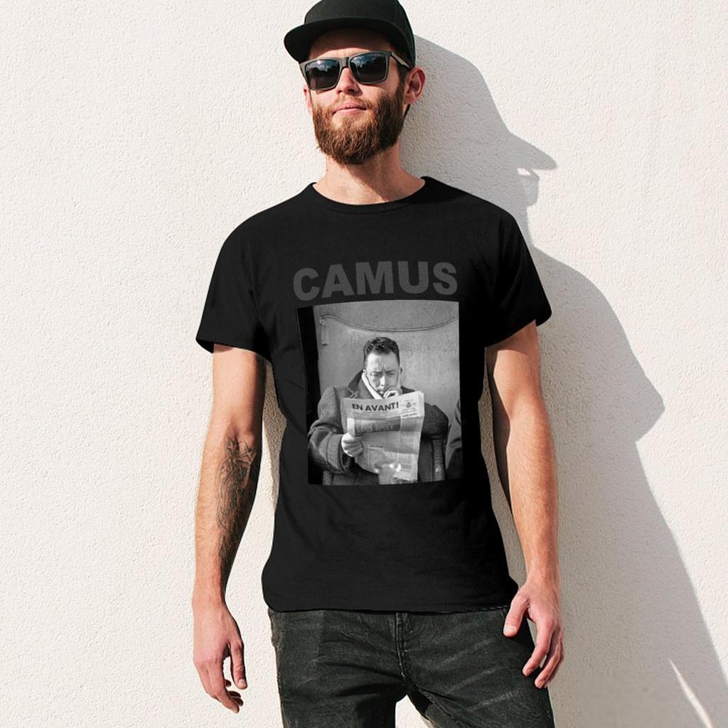 Albert Camus T Shirt T-Shirt tees affliction shirts rapper graphic tees customs design your own workout shirts for men