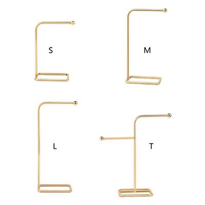 Jewelry Organizer Wrought Iron Rack Bracelet Holder Display Decoration Stand Earrings Support Necklace Decor Ornaments