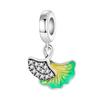 925 Silver Iris Cherry Blossom Beaded Pendant Bracelet Necklace Set Jewelry Accessories