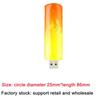 2Pcs 5V USB LED Dynamic Flame Flash Atmosphere Light Flame Flame Candle Lights Portable Book Lamp Camping Lighting Bedroom Decoration