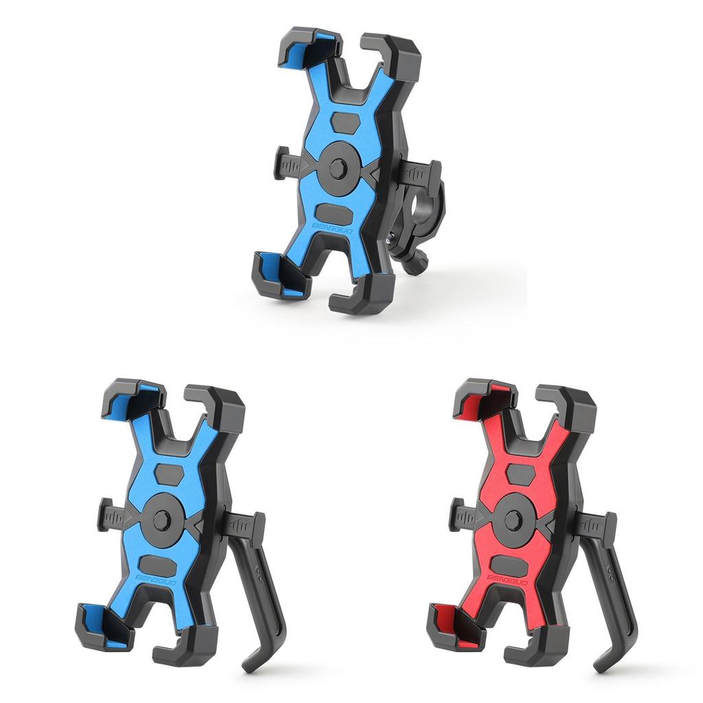 Mountain Bike Smartphone Holder Abs Stainless Steel Shockproof Navigation Mount For Cycling Enthusiasts