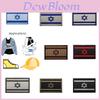 Aotddor Patch Drapeaux Asiatiques Brodé Autocollant en Tissu Drapeau Israélien Bande Magique Patch de Bras