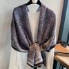 Spring and summer new shawl scarf temperament large square scarf fashion trend temperament women's silk scarf light luxury high-end scarf