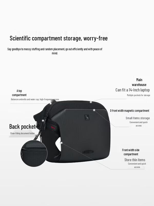 OIWAS Men s Large Capacity Messenger Shoulder Bag