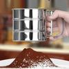 Hand-held Small Flour Sieve Baking Utensils Stainless Steel Manual Sieves Cup Stainless Steel Powder Sieve Kitchen Baking Tools