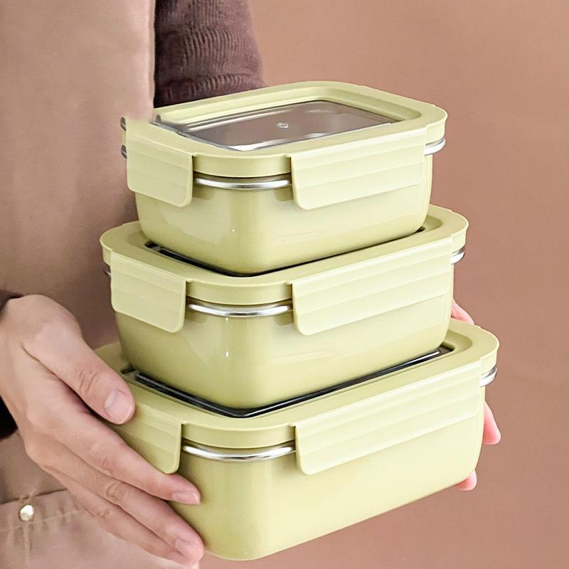 Divided Bento Lunch Box Detachable Lid Student Portable Large Capacity Sealed Lunch