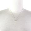 Great TIFFANY&Co. Necklace Color by the Yard Aquamarine 0.13 Carat Silver SV925 Used