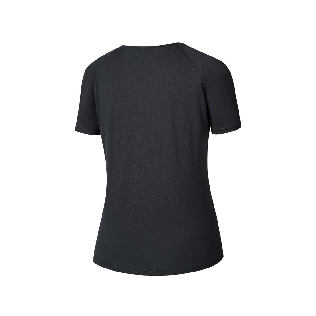 SAUCONY Simple Round Neck Pullover Raglan Short Sleeve T-Shirt Women Tops Black SA1259ST02L-BK001