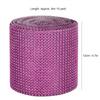 9m 24 Rows Electroplating Plastic Artificial Rhinestone Ribbon Mesh Wedding Clothing