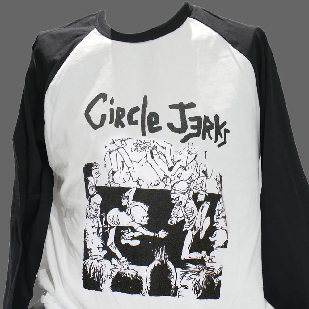 Circle Jerks Hardcore Punk Rock Long Sleeve Baseball T-shirt Unisex S-3XL