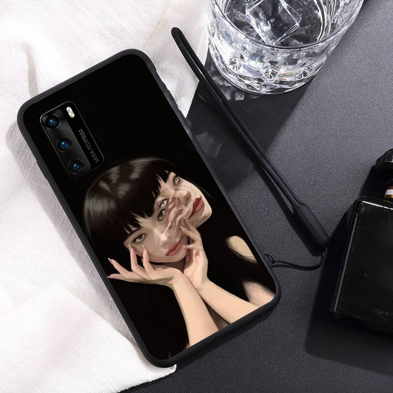 Horror Tomie Phone Case For Huawei Y6 Y7 Y9 Prime 2019 Y9s Mate 10 20 40 Pro Lite Nova 5t Silicone Cover