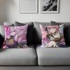 M-Megurine Luka Office Cushion Pillowcase Car Cushion Cover45X45CM Lumbar Pillowcase Sofa Pillowcover