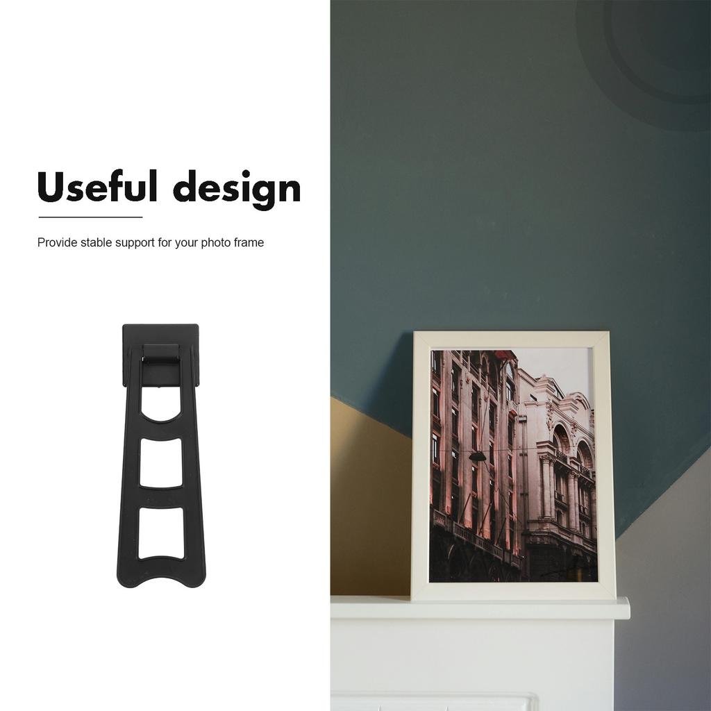 20Pcs Photo Frame Back Stand Plastic Easy Install Stable Picture Frame Easel Back Support Desktop Display Holder