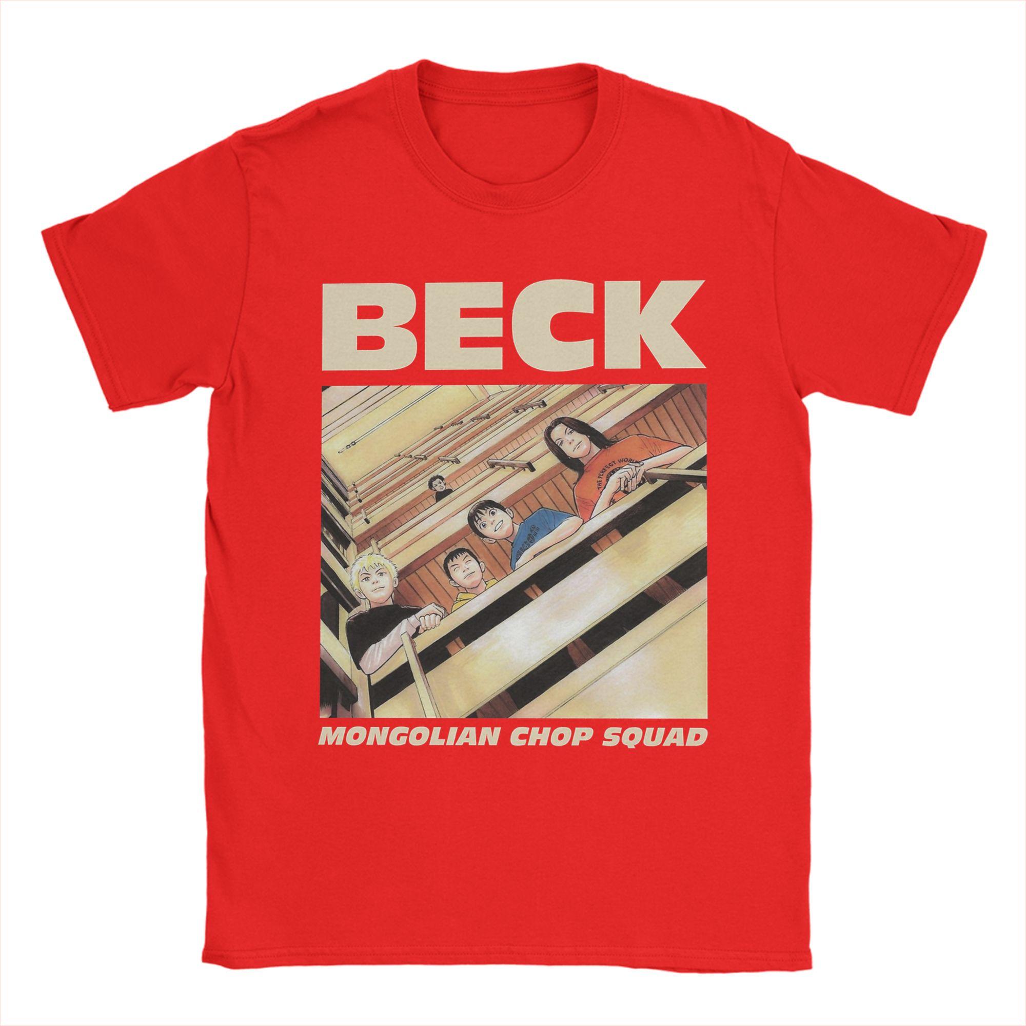 

BECK Mongolian Chop Squad T Shirts for Men Cotton Fun TShirt Crewneck Tee Shirt Short Sleeve Clothes Birthday Present S