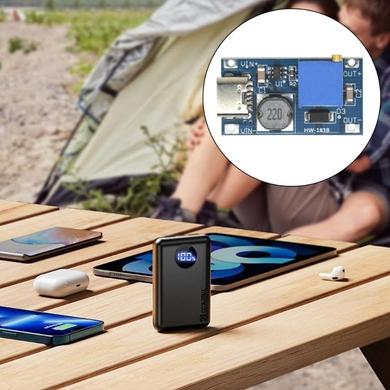 High Efficiency Micros/TYPE C DCBoost Converters Module 2A Output with USB Type C or Micros Interfaces 2V-24V Input