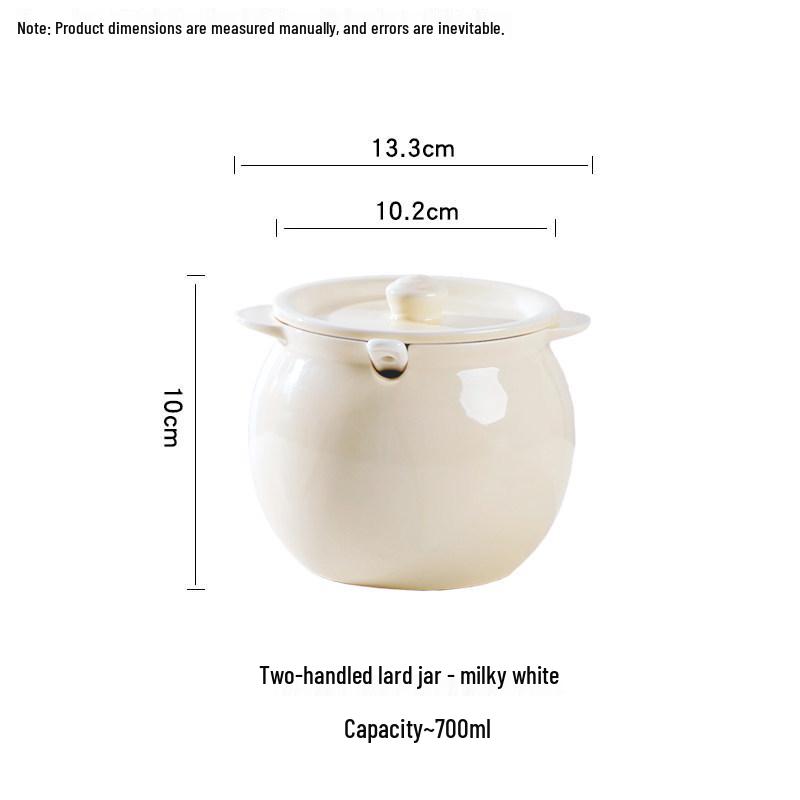 Керамическая термостойкая банка для чили-масла с крышкой