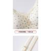 Women Floral Print Soft Support No Underwire Push Up Thin Bra For Small Chest