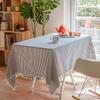 Fabric Tablecloth, Literary Cotton And Linen Fringed Lace Dining Table Cloth, Coffee Table Cloth, Living Room
