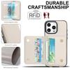Magnetic Closure Cover for Phone 16 Series Kickstand Case with Card Holder Lanyard Shoulder Strap
