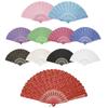 PP Chinese Style Fan Polyester Hand Held Fan Elegant Foldable Fan  Home Decor