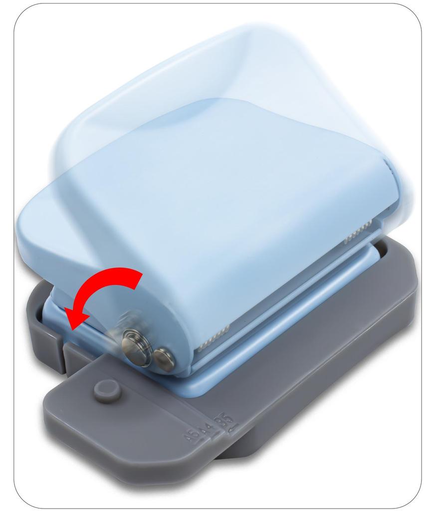 6-Hole Round Loose-Leaf Puncher, Student-Friendly, Multi-Hole, Manual, Labor-Saving.