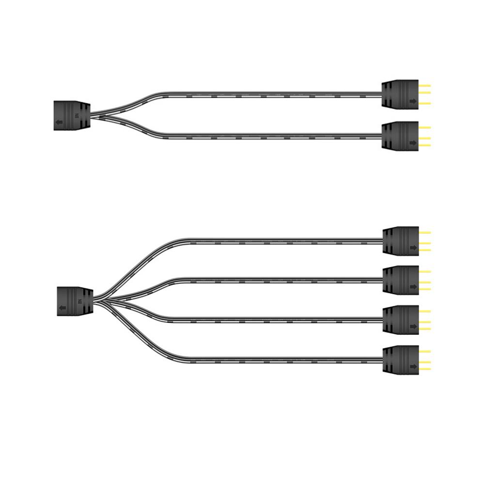 Computer Cooling Fan Cable 5V 3 Pin CPU ARGB HUB Extension Cable for Mainboard