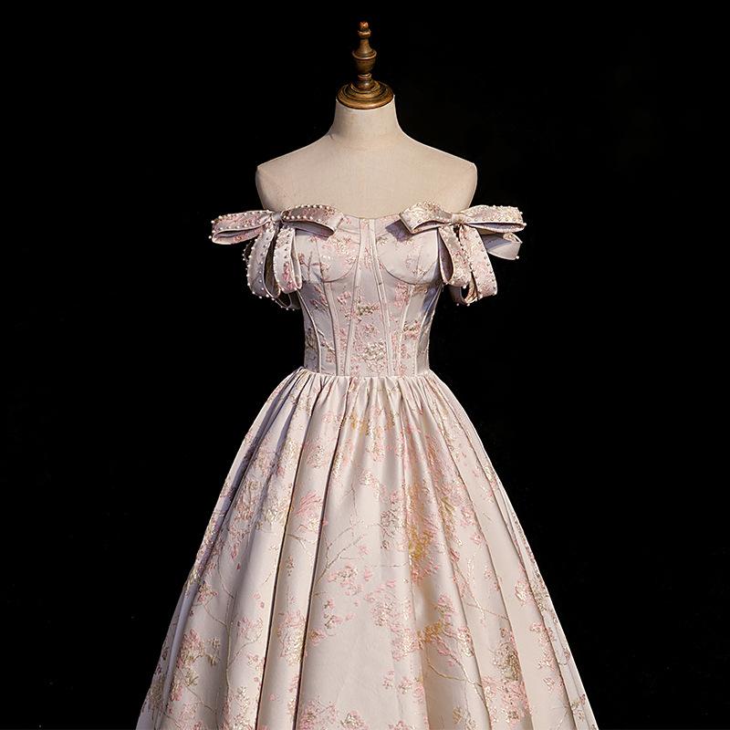 Pink Evening Dress Super Immortal Birthday Adult Ceremony Light Luxury Niche Toasting Dress Bridal Engagement Dress Dress Female
