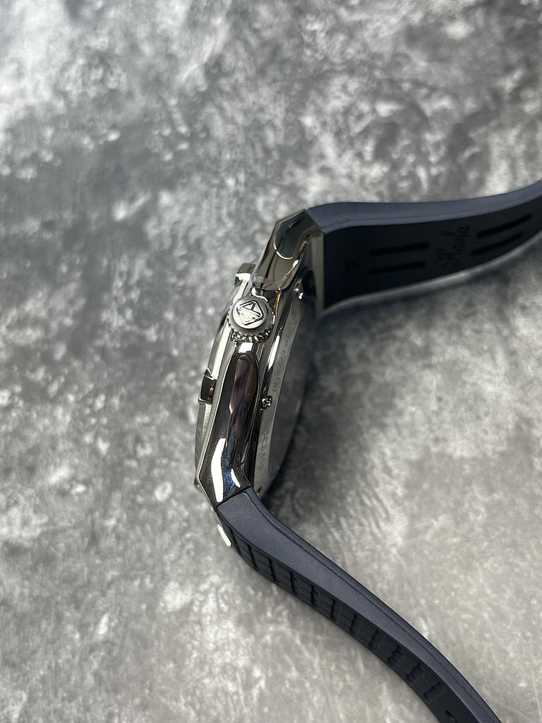 HAOFA Skeleton Automatic Watch with Power Hollow Luminous and a Great Gift for Men Men's 80-Hour Reserve, Dial, Design, Waterproof, (Silver)