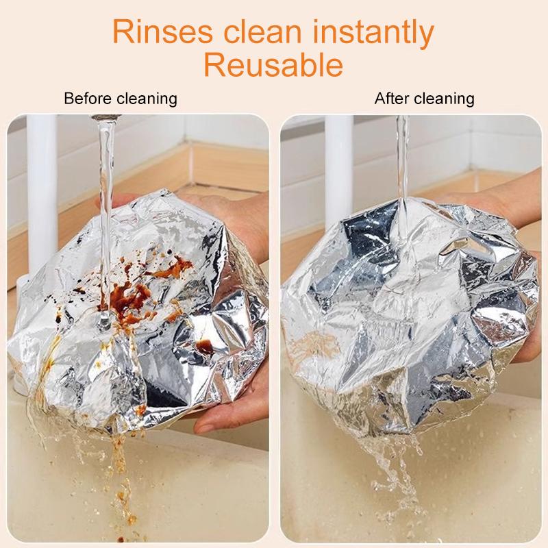 10/30Pcs/Bag Heat Preservation Picnic Food Storage Covers Takeaway Aluminum Foil Film Heat-resistant